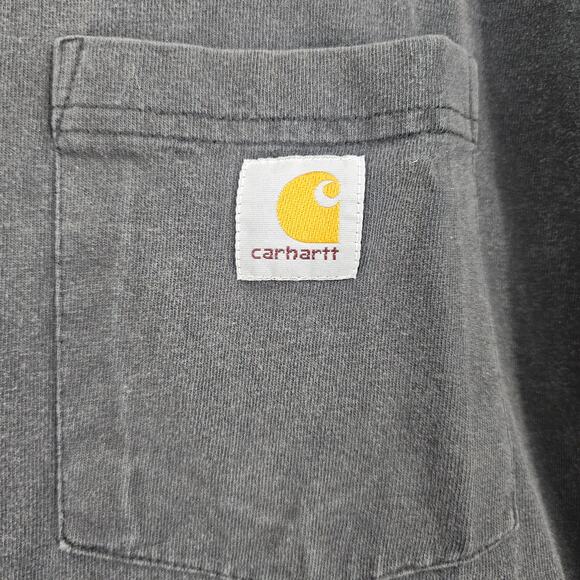 Carhartt Men's Work Short Sleeve T Shirt Black Size 2XL Tall 3023 - Picture 5 of 6